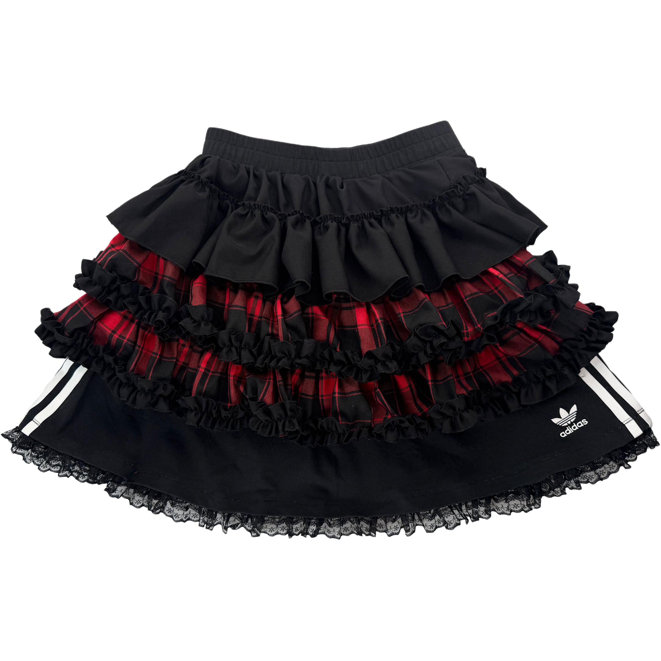 

Adidas Originals Adicolor повседневная короткая юбка для женщин black red