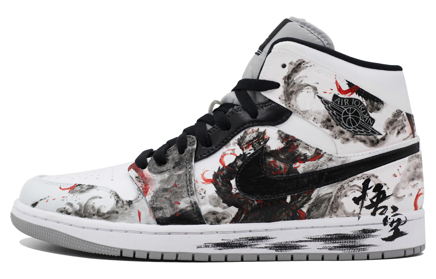 

Баскетбольные кроссовки Air 1 Vintage Men Mid-Top Black/White Jordan, Белый, Баскетбольные кроссовки Air 1 Vintage Men Mid-Top Black/White Jordan