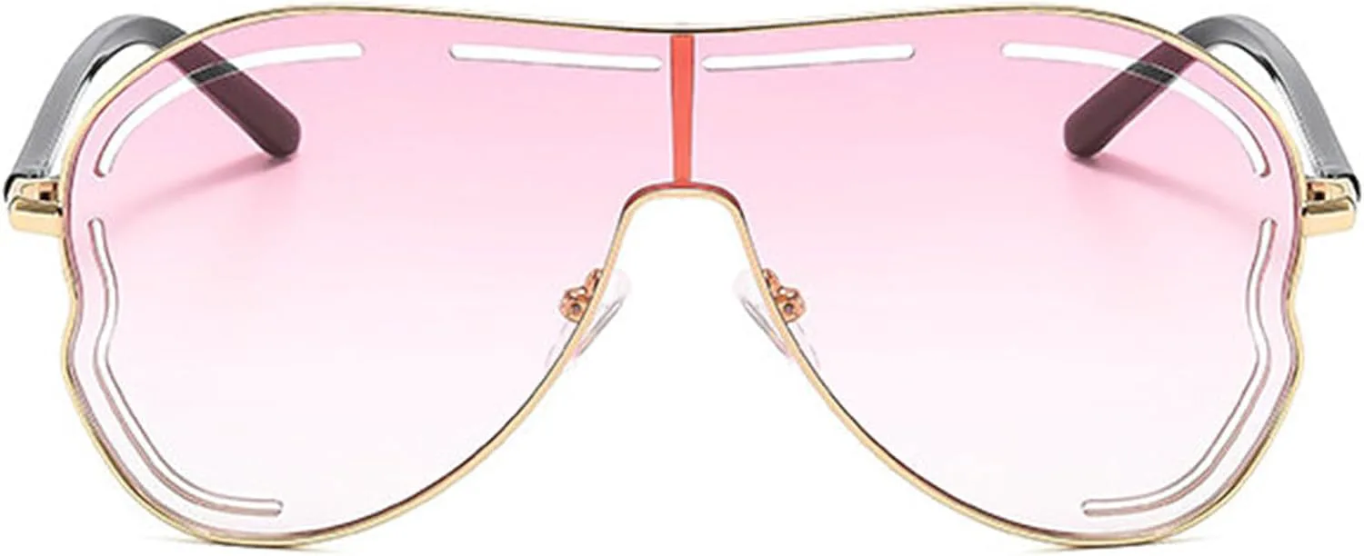 

Женские солнцезащитные очки Helena Oversized Square Shield, роскошные цельные солнцезащитные очки в большой оправе, модель 2025, очки-пилот для женщин, C6