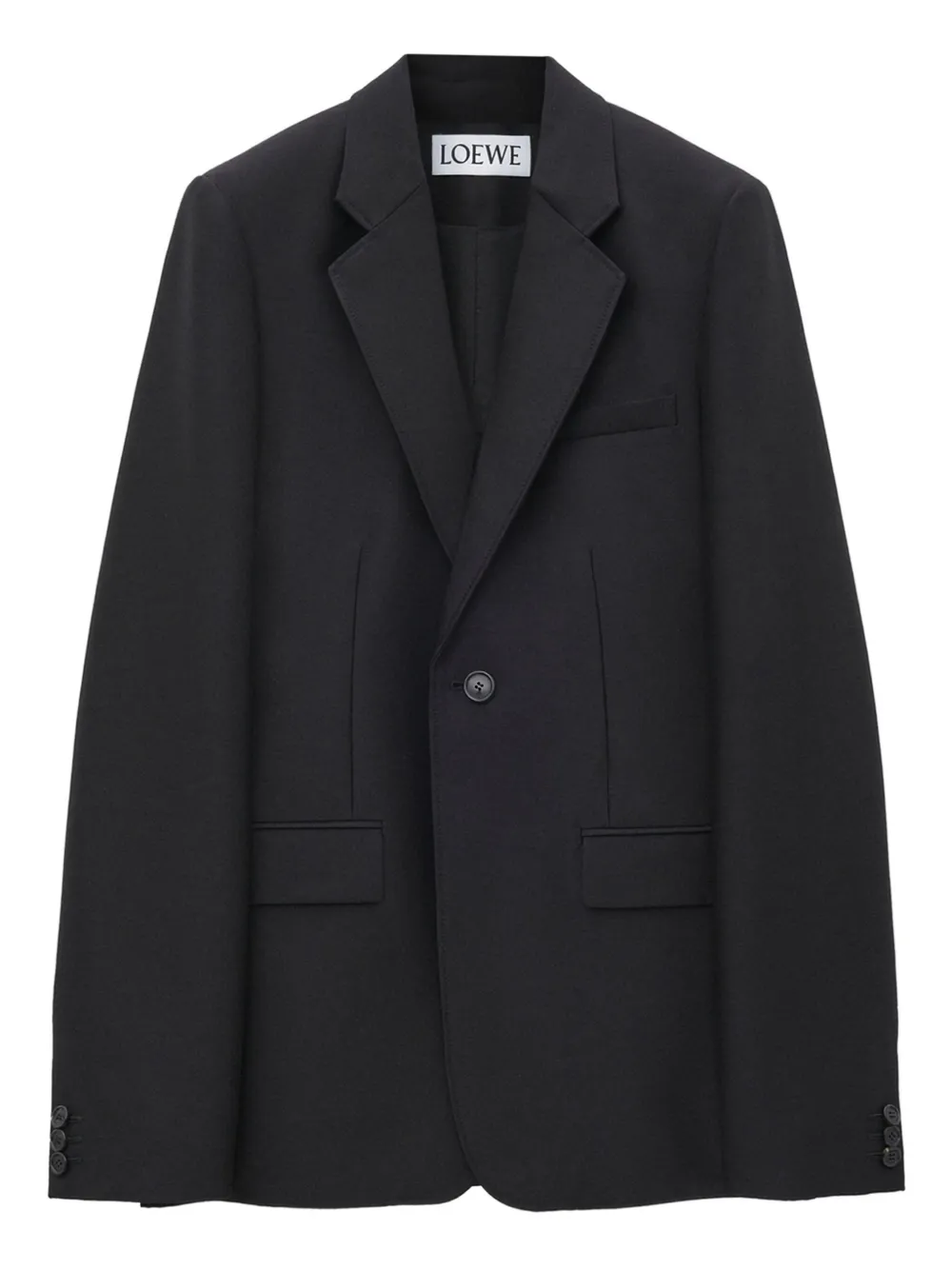 

Пиджак на одной пуговице LOEWE, черный
