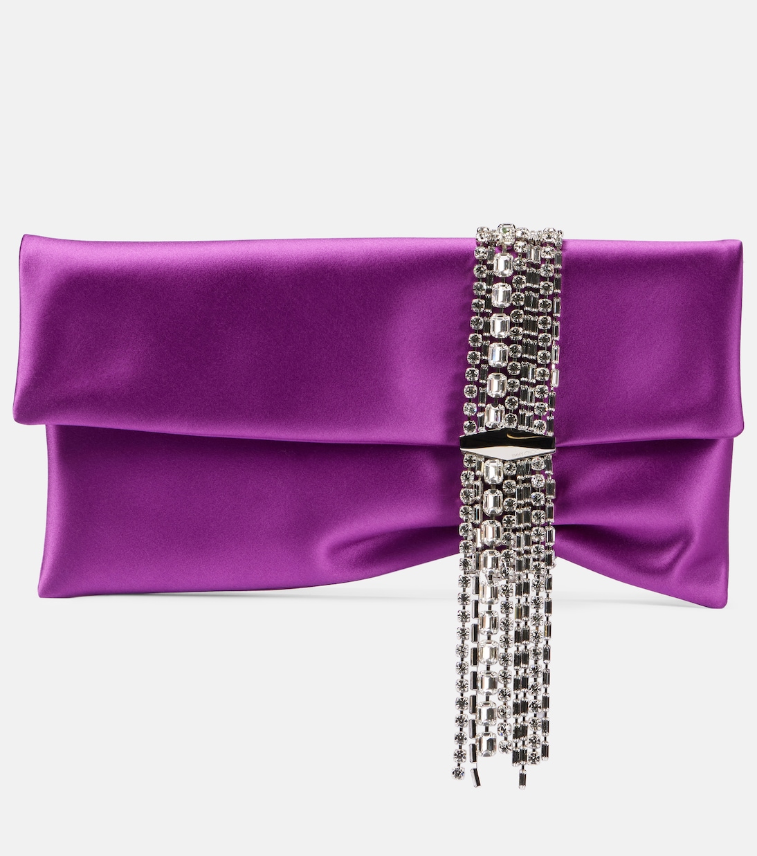 

Атласный клатч Zandra с декором Jimmy Choo, Pink Violet