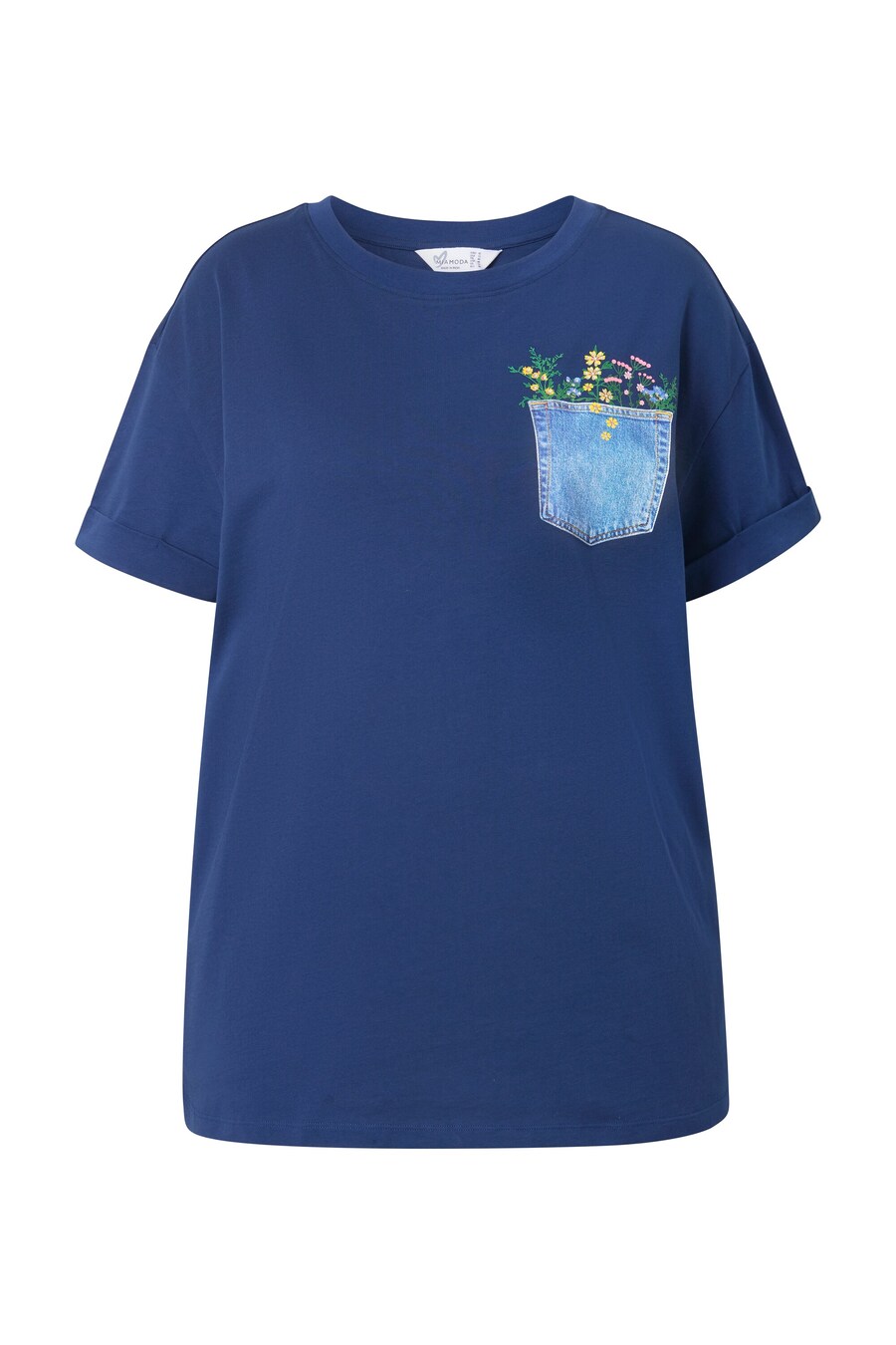 

Футболка MIAMODA, Light blue/Dark blue