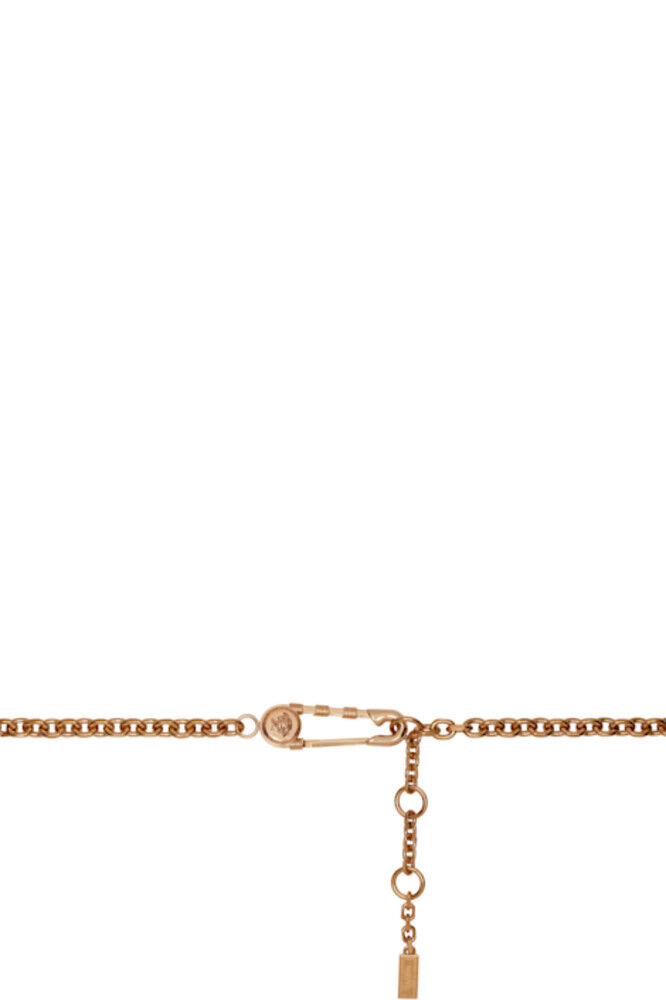 

Ремень-цепочка с золотой булавкой Versace