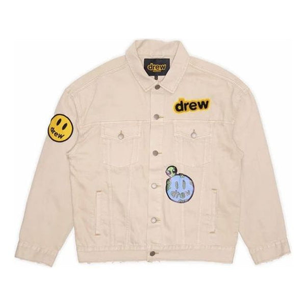 

Куртка mixed media trucker jacket 'natural' Drew House, хаки