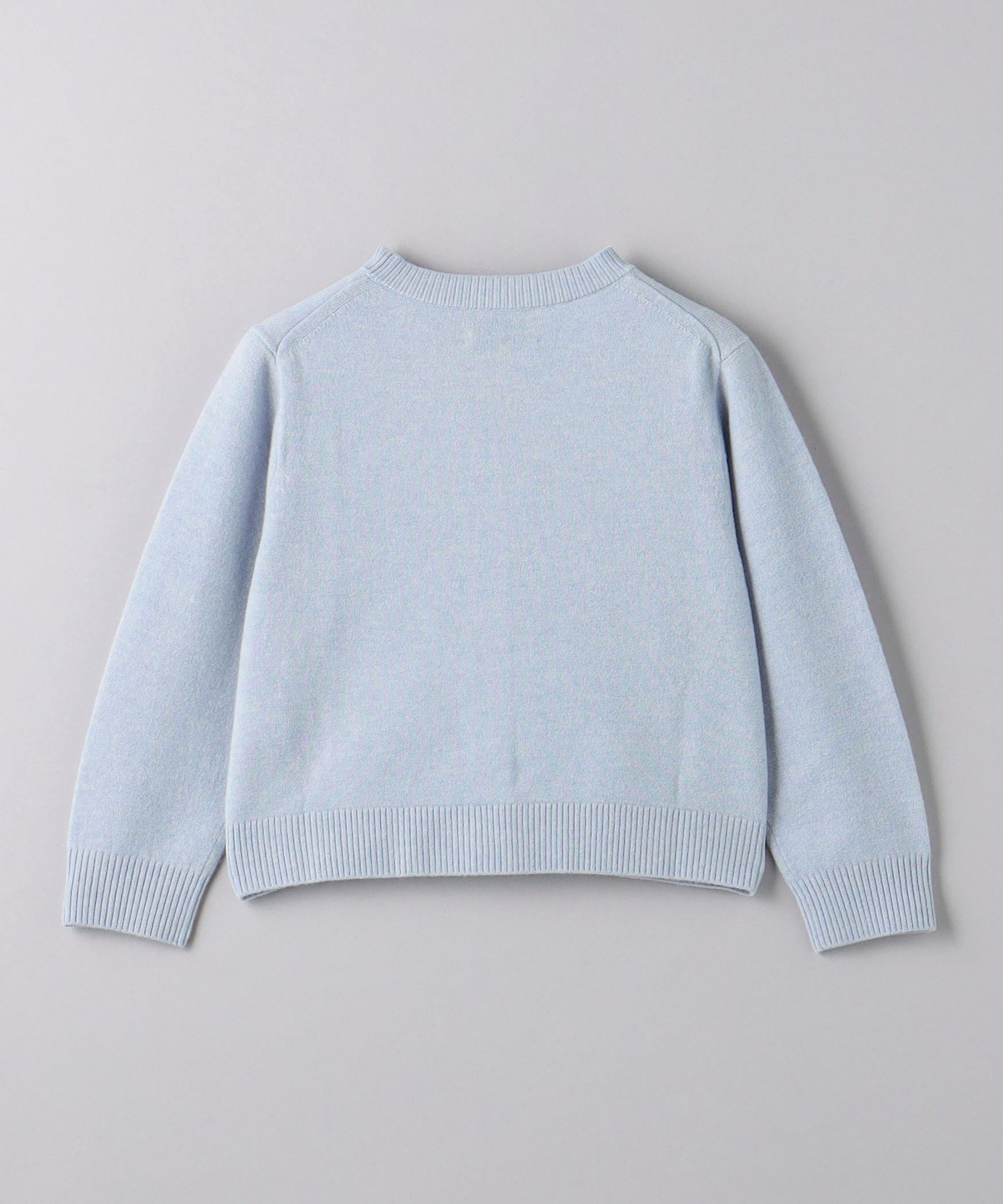Кардиган WV с помпоном на воротнике / Детский 115 см United Arrows, LT.BLUE — фото 2