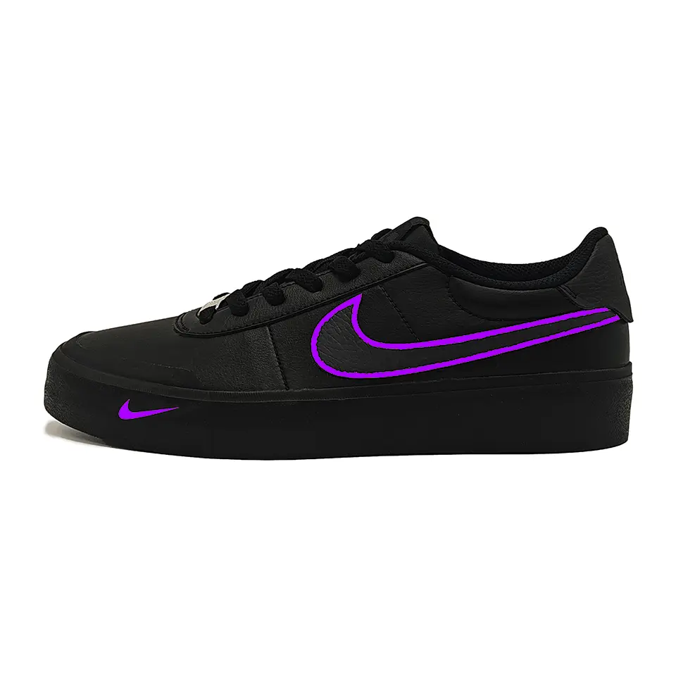 

Nike Скользоустойчивые, износостойкие, легкие низкие скейтерские кроссовки унисекс Court Shot фиолетового цвета, цвет Purple