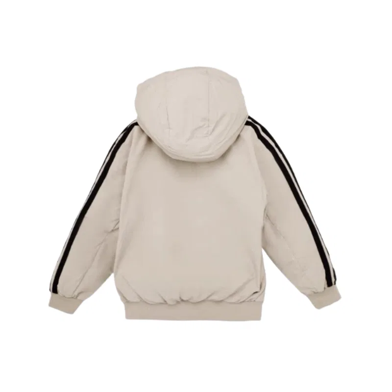 Детская утепленная куртка с капюшоном Moderate Adidas, Light Khaki — фото 3