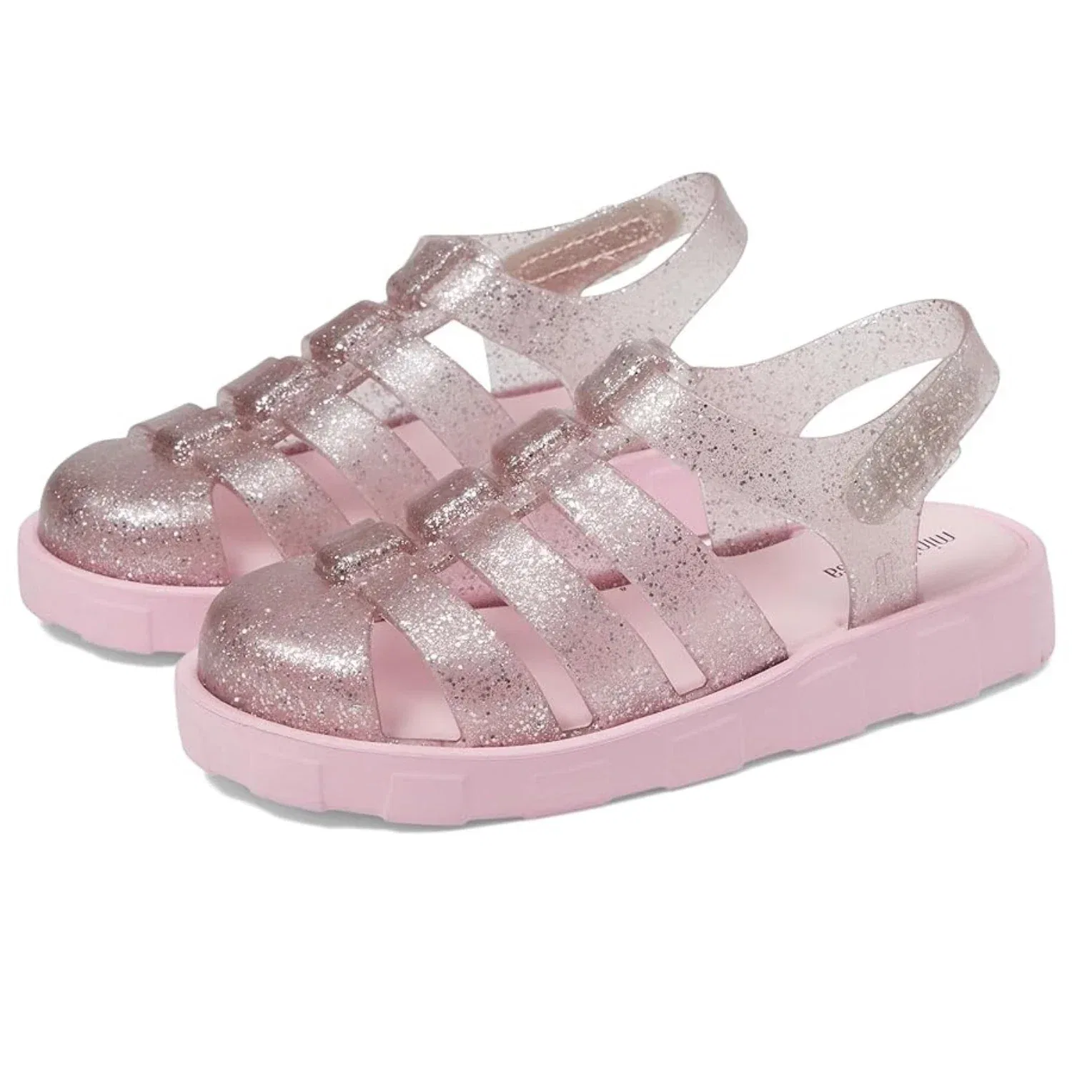 Mini Melissa Детские мини-сандалии Megan, розовые, с регулируемым ремешком, в стиле "рыбацкие", VER1066