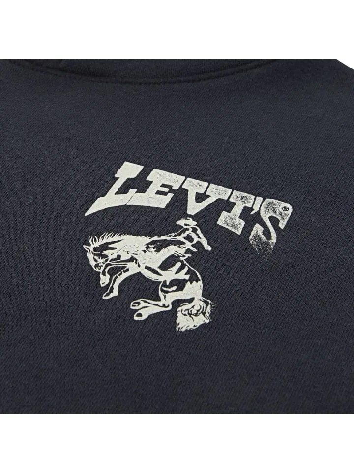 Капюшон из футера, черный, Levi's Kids — фото 3