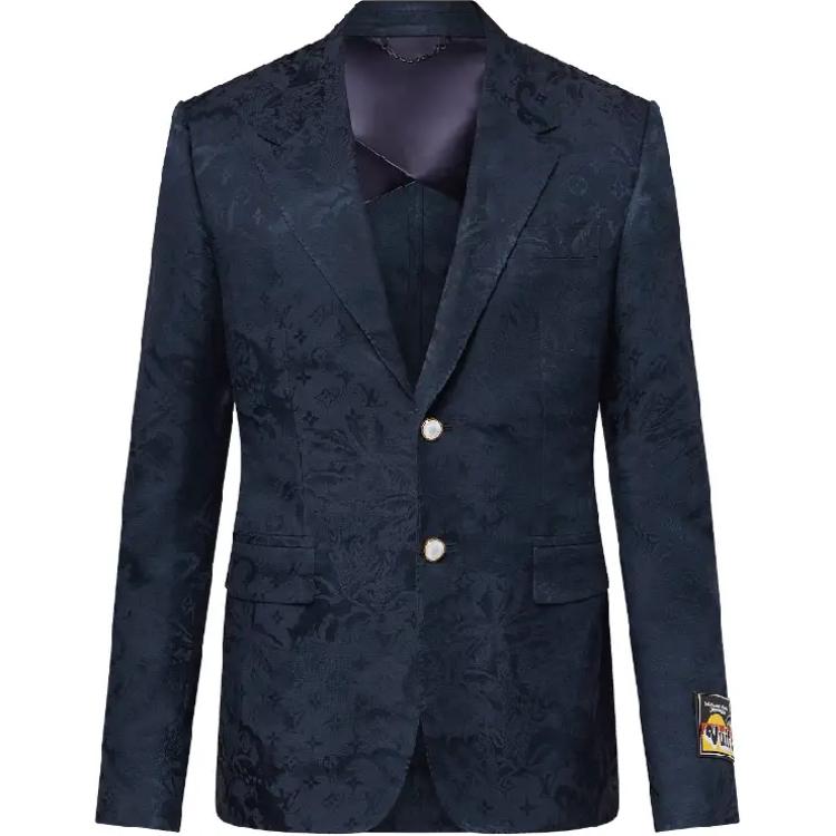 

Куртка мужская синяя FW24 Business Suits Coats LOUIS VUITTON, морской синий