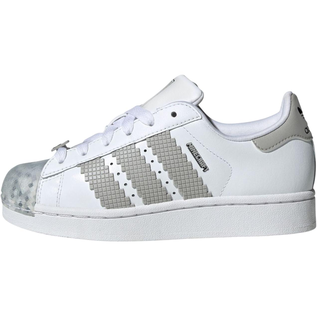 

Adidas Originals Низкие детские кроссовки для скейтбординга Minecraft x SUPERSTAR, белые, для подростков