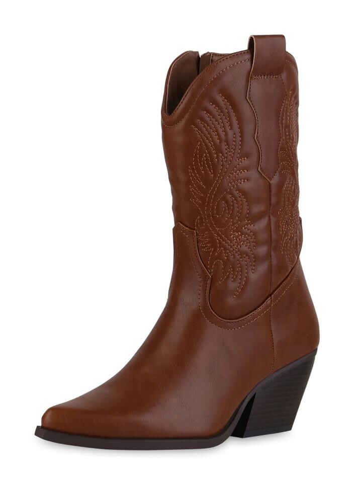 Ботильоны VAN HILL Cowboy Boots Allison, светло-коричневый