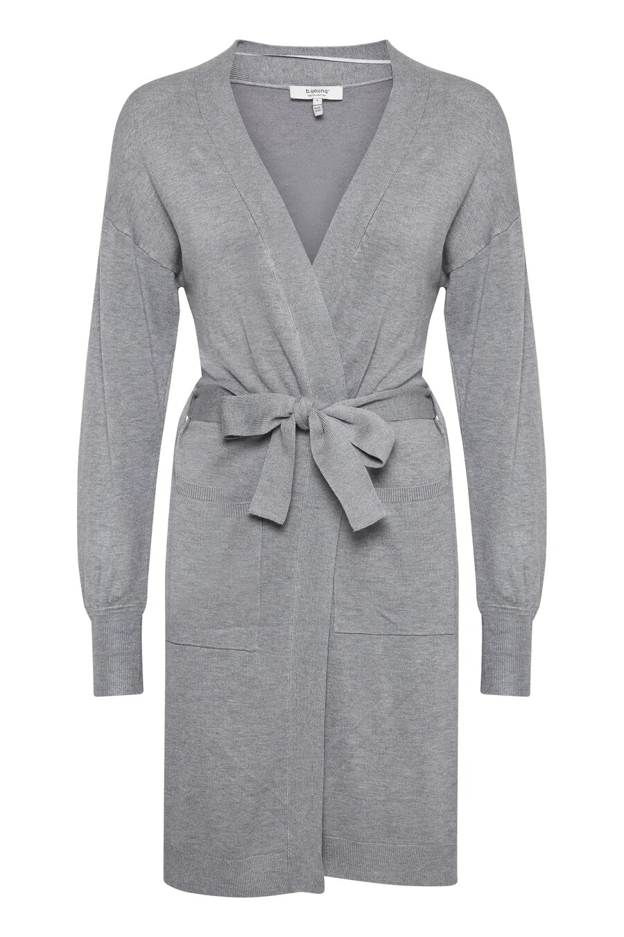 

Вязаный кардиган b.young Knit Cardigan PIMBA, серый