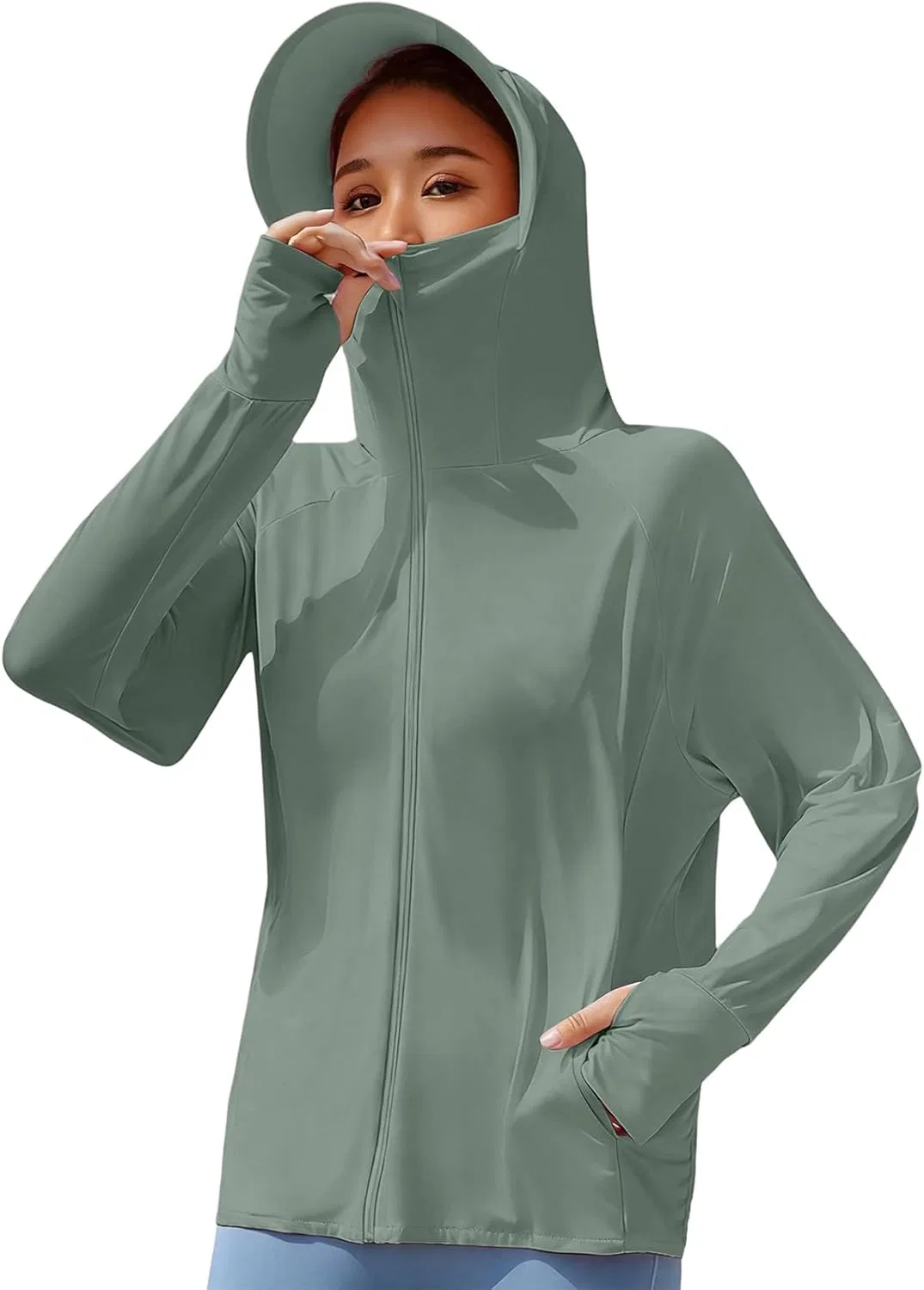 Женская куртка для активного отдыха UPF 50+ Generic, Army Green