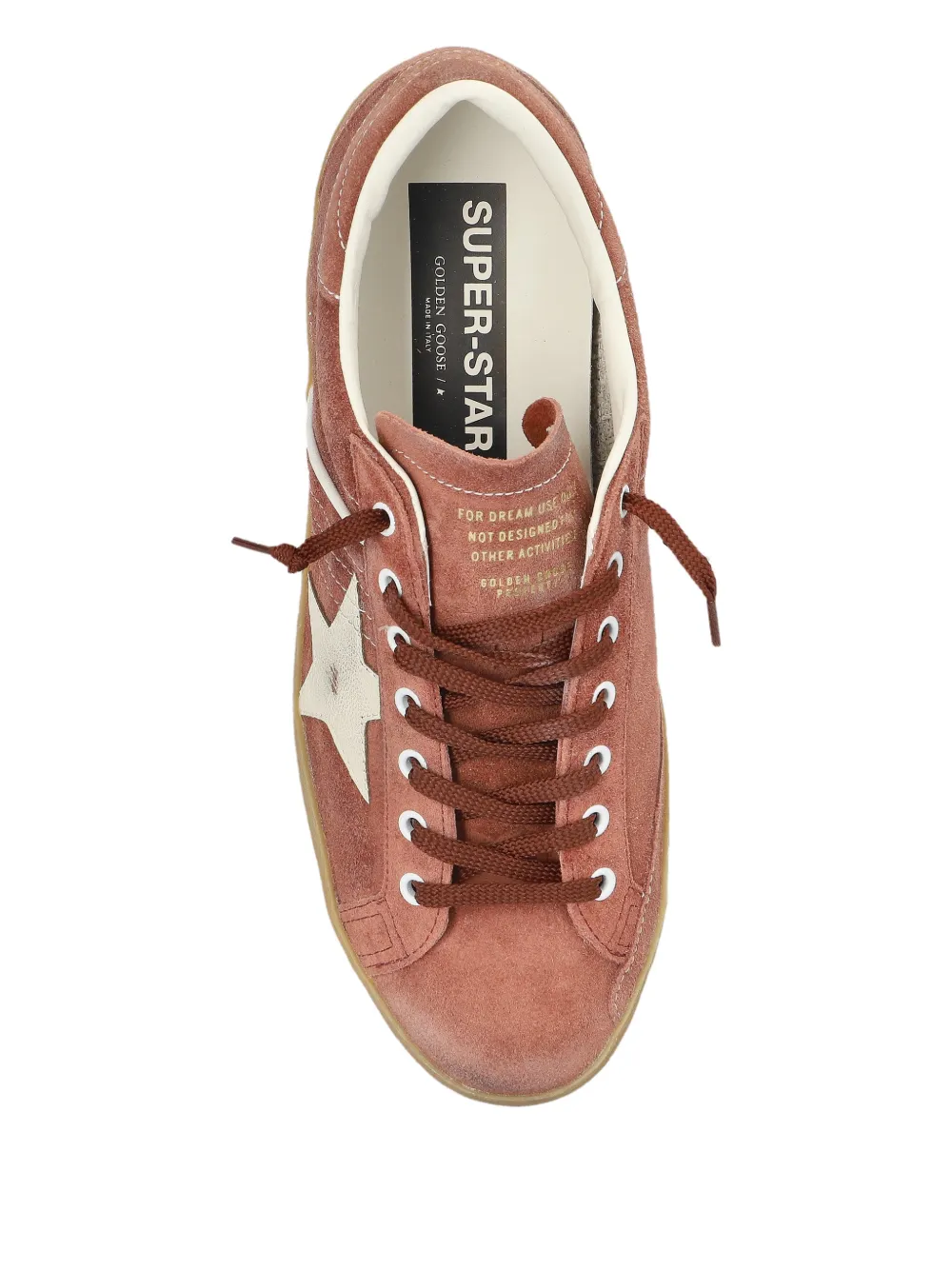 Кеды с аппликацией в виде звезды Golden Goose, коричневый — фото 4