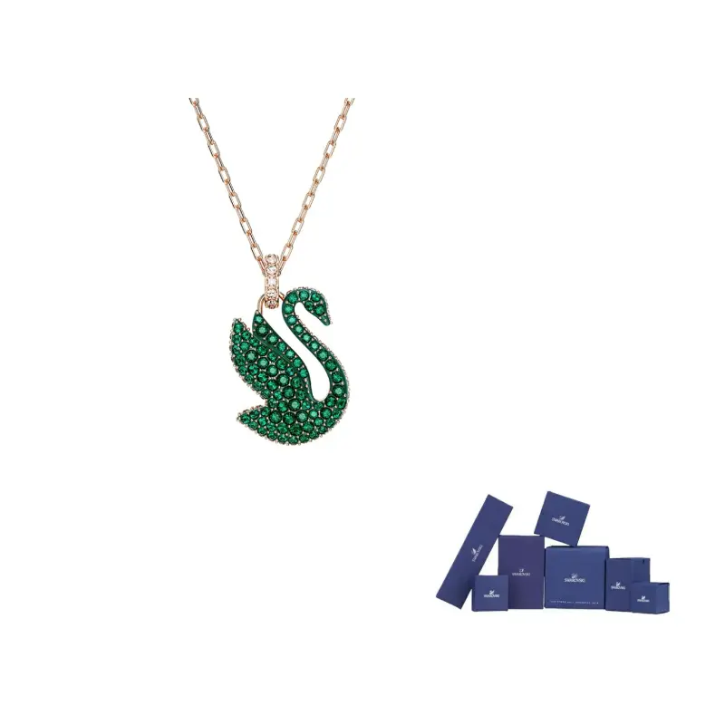 

Swarovski Лебедь искусственный кристалл ожерелье женское зеленое