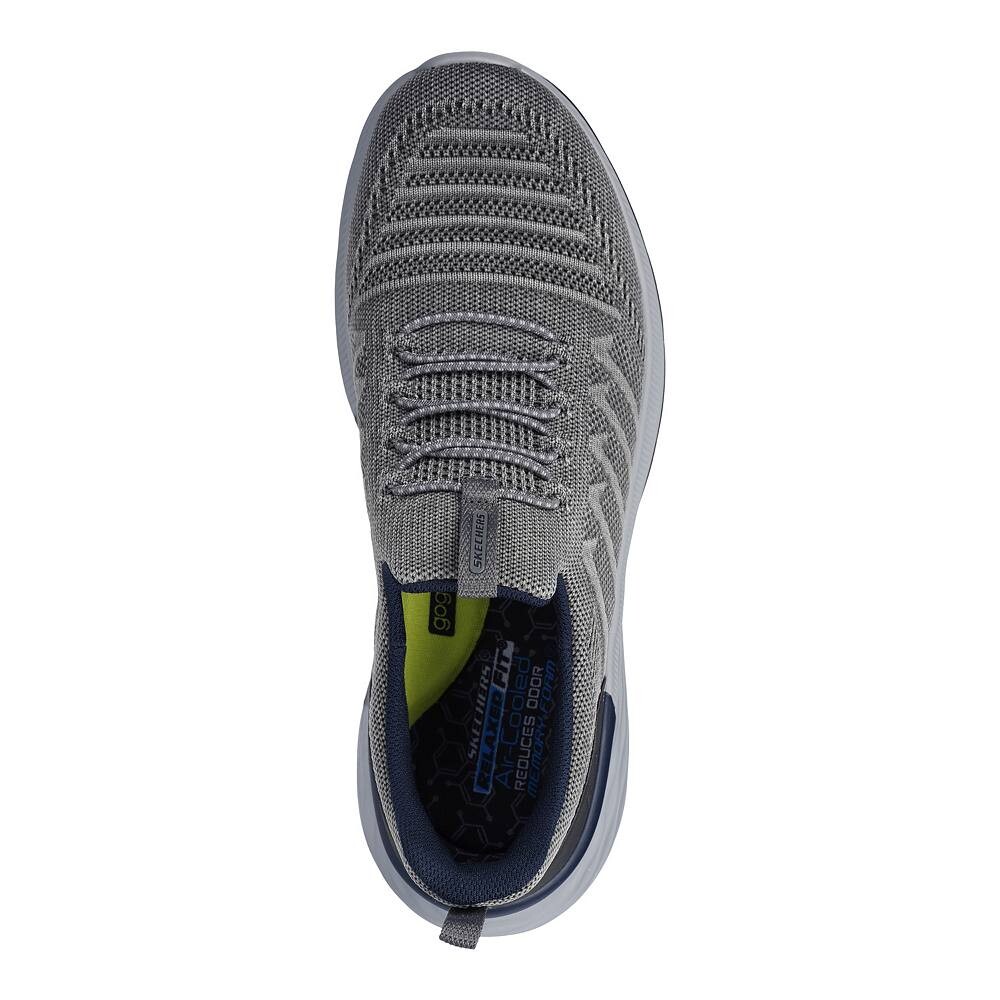 Мужские туфли без шнурков Skechers Relaxed Fit Garner Crispin, цвет Charcoal — фото 4
