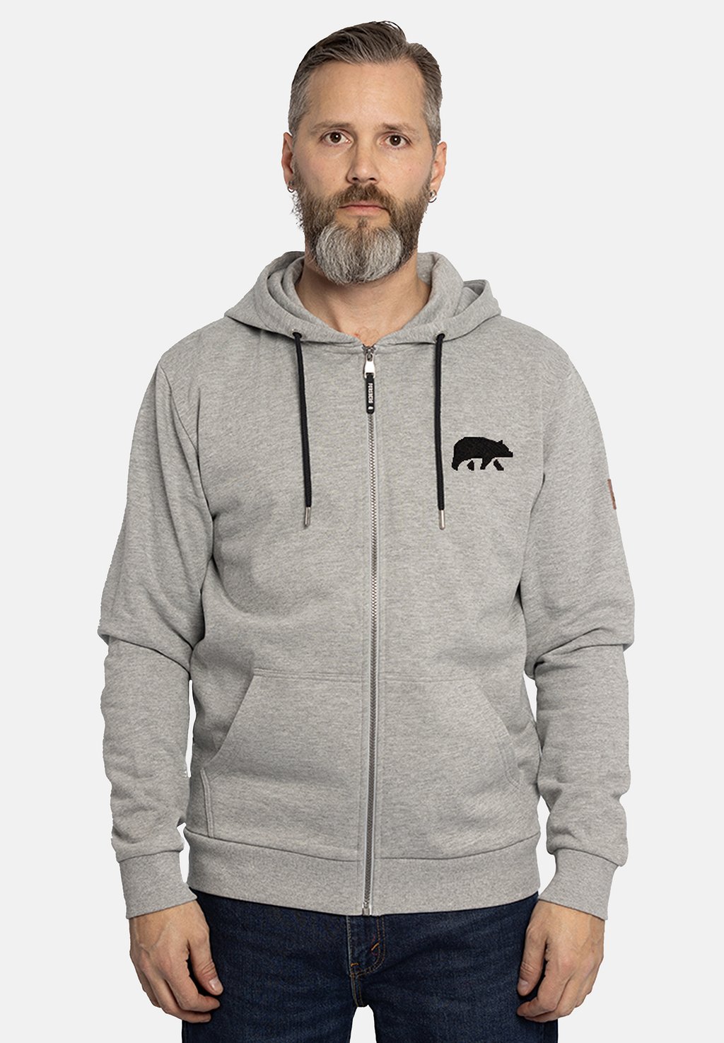 

Толстовка на молнии HOODIE FORSBERG, серый