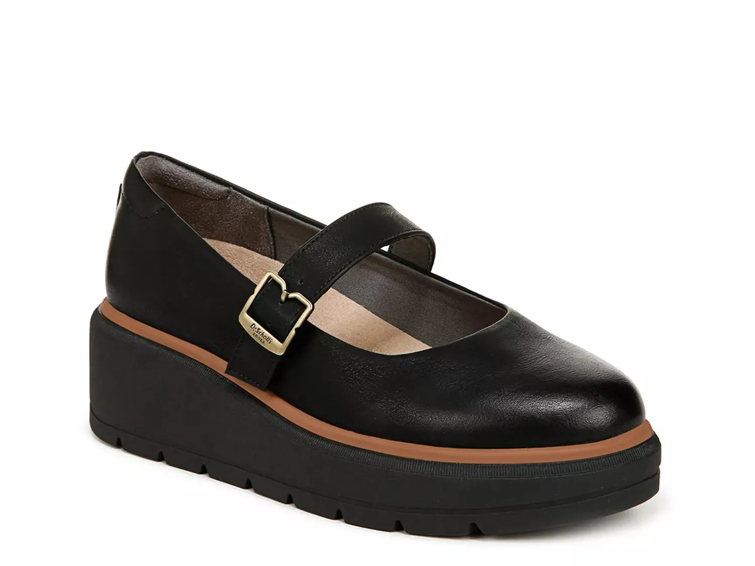 Dr. Scholl's Сабо клинья Мэри Джейн Nice Day Max от Dr. Scholl, черные