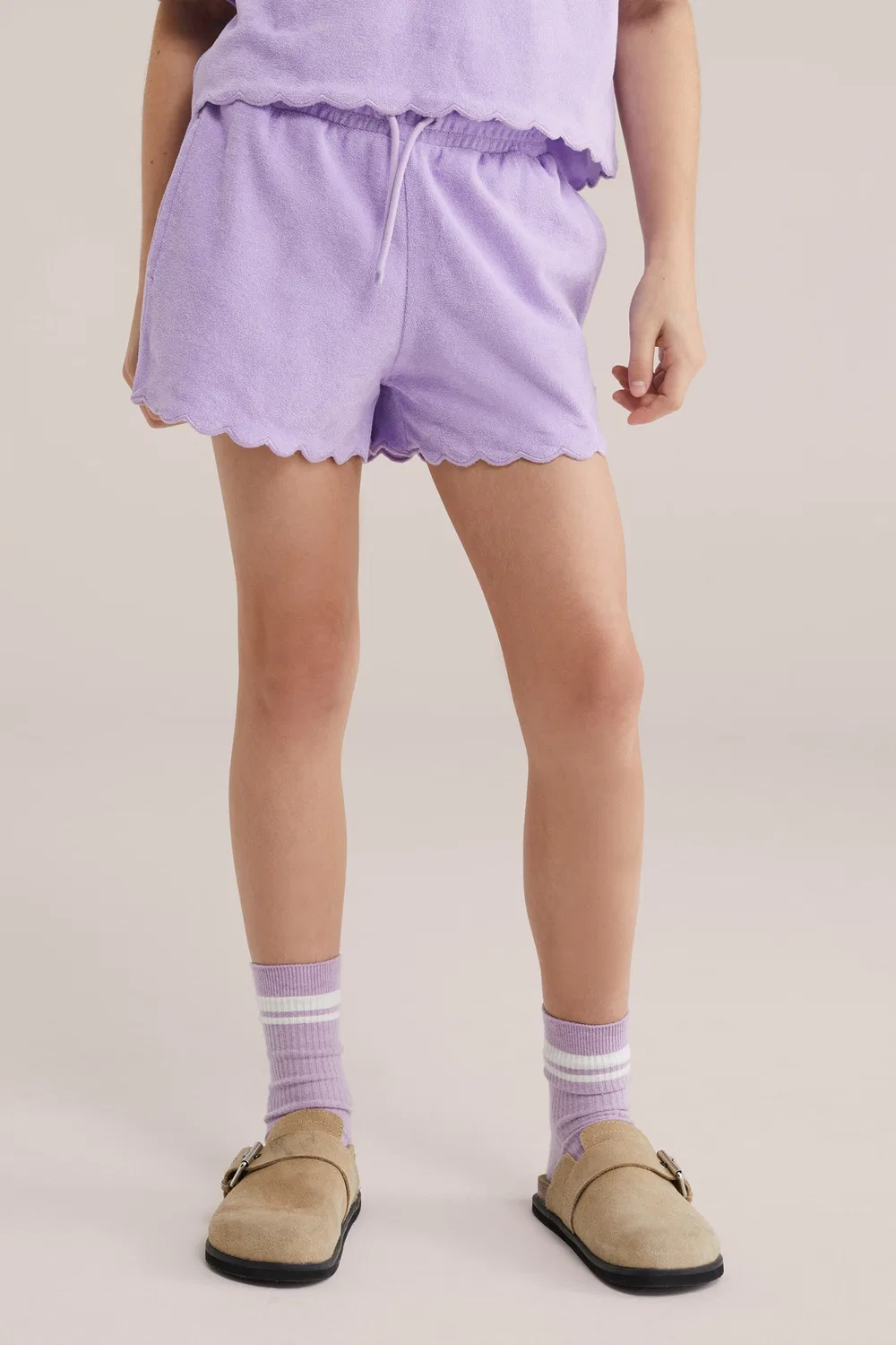 Брюки свободного кроя We Fashion, Lavender — фото 3