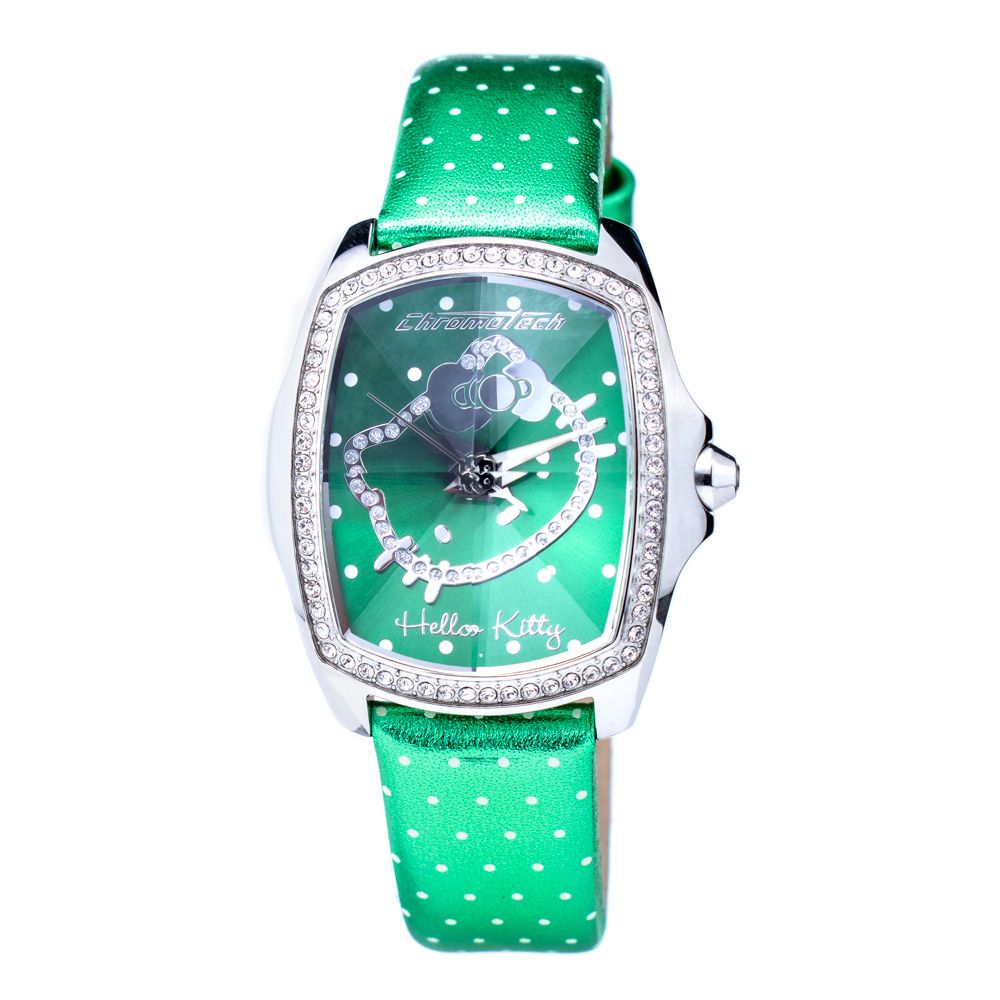 

Женские часы Chronotech Leather, зеленый