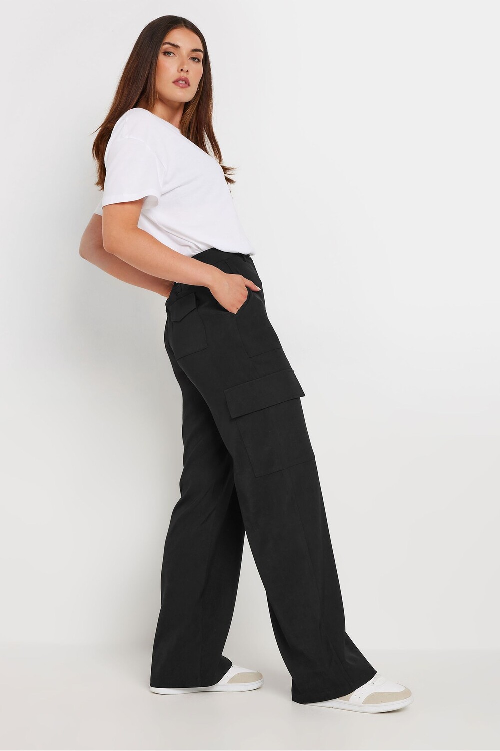 

Брюки карго сшиты на заказ Long Tall Sally, черный