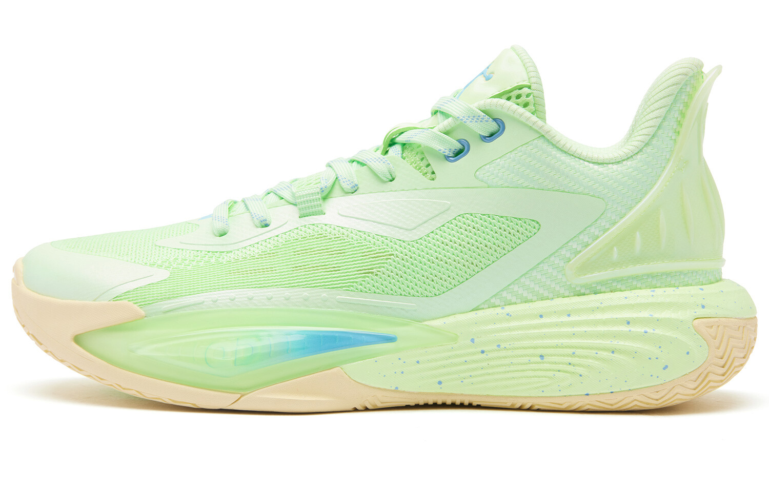 

Баскетбольные кроссовки Sharp Edge 7.0 Basketball Shoes Men Low-Top Green Qiaodan