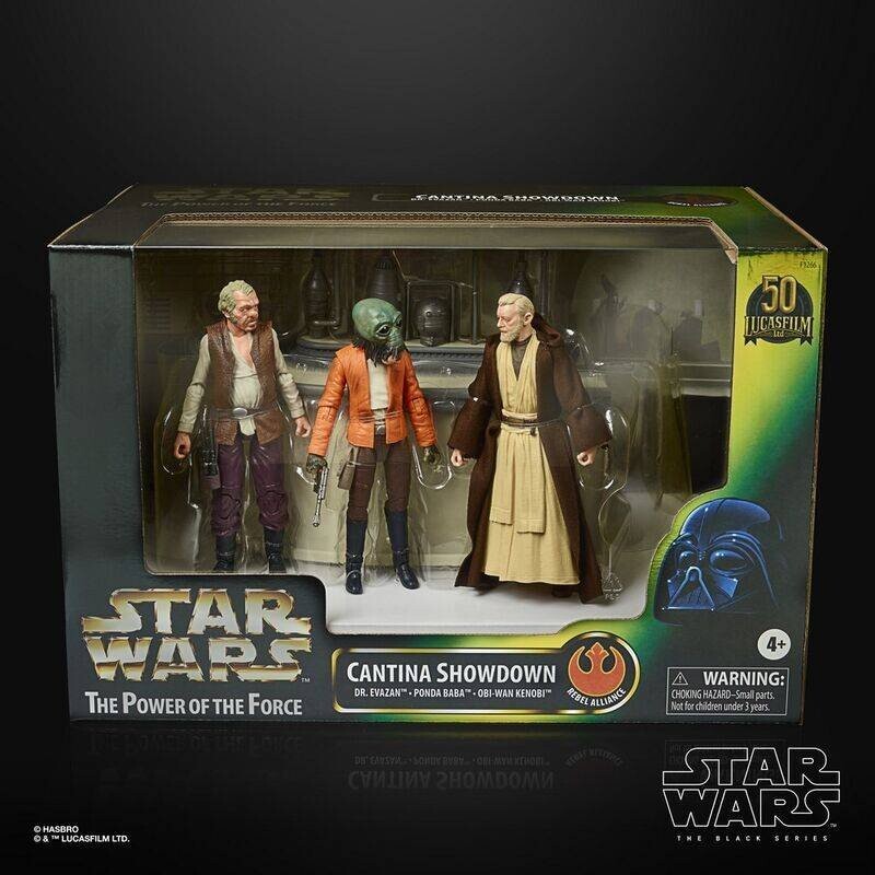 

Набор фигурок Star Wars Black Series — Cantina Showdown (доктор Эвазан, Понда Баба, Оби-Ван Кеноби) Hasbro