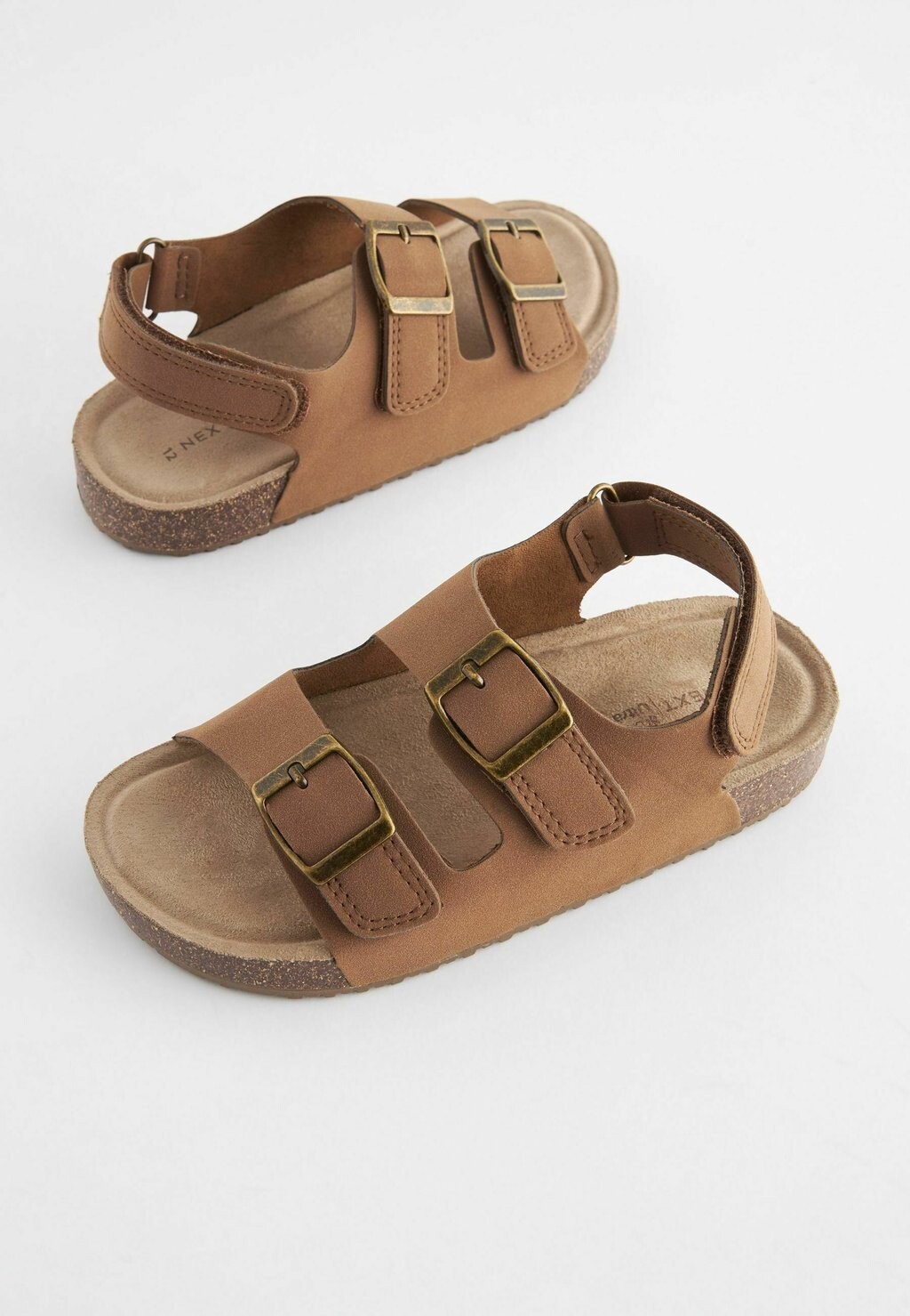 Сандалии DOUBLE TOUCH FASTENING STRAP REGULAR FIT Next, цвет tan brown — фото 3