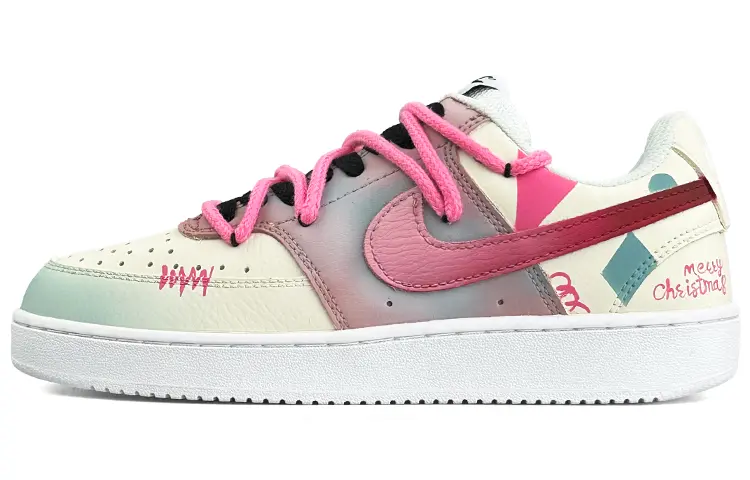 

Кроссовки Nike Court Vision 1 Skateboarding Shoes Women's Low-top Pink, светло-желтый
