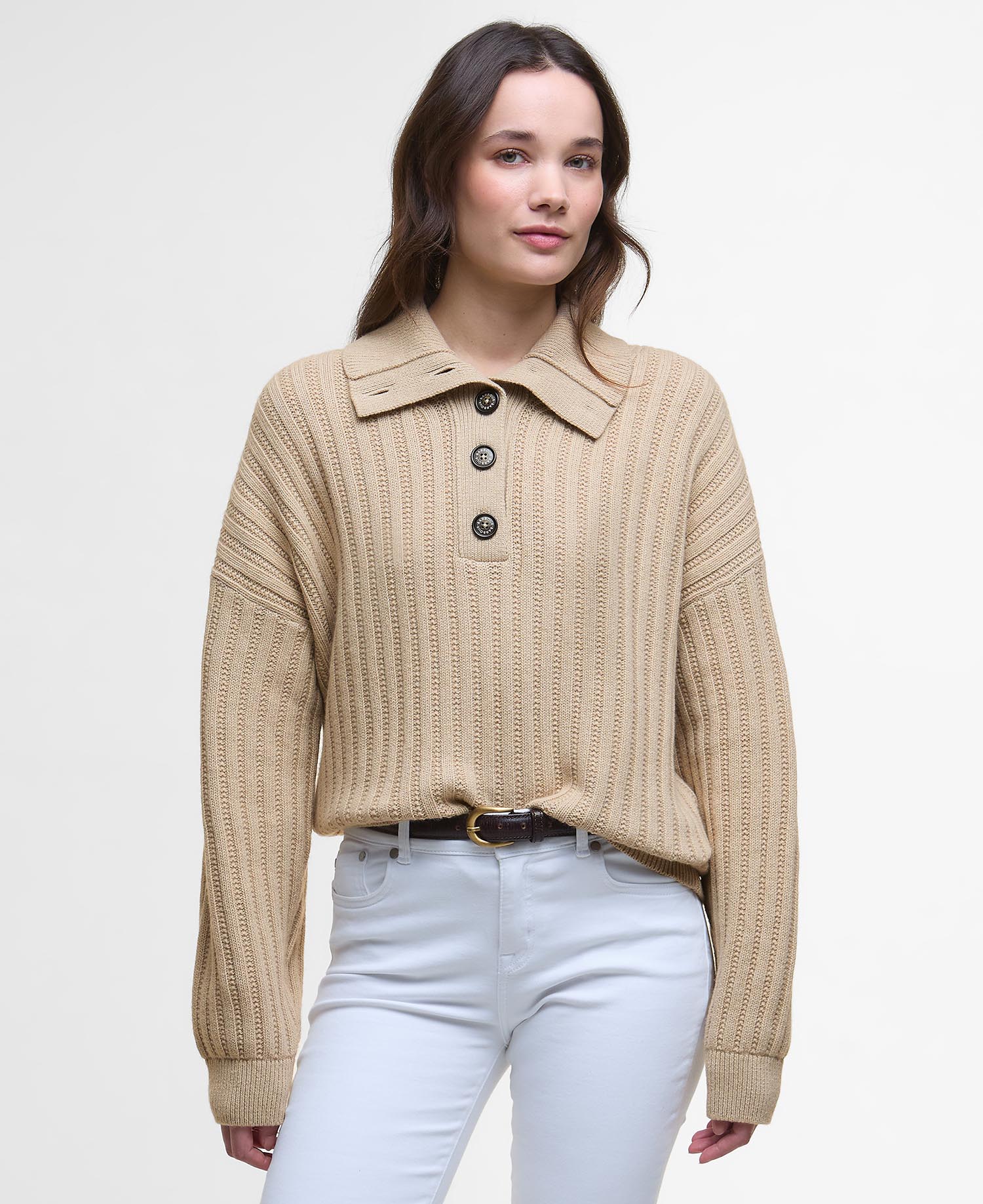 

Джемпер Barbour Norham Collared, Oatmeal