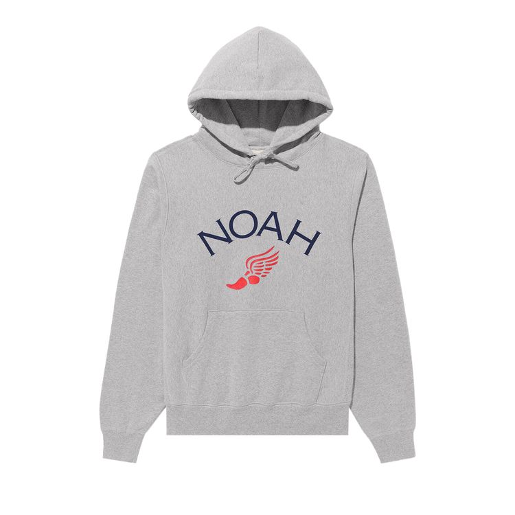 

Худи Noah Wing Foot Core Logo Hoodie 'Heather Grey', серый