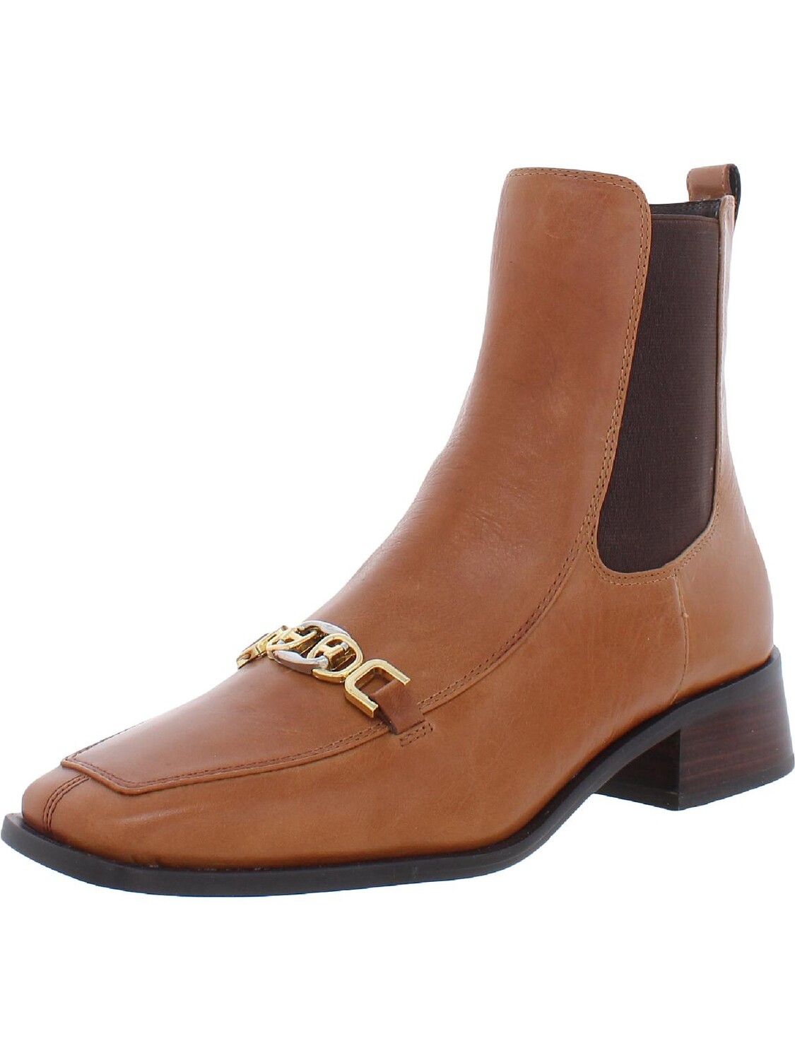 

Женские кожаные ботинки челси с квадратным носком Torance Sam Edelman, цвет Saddle Leather
