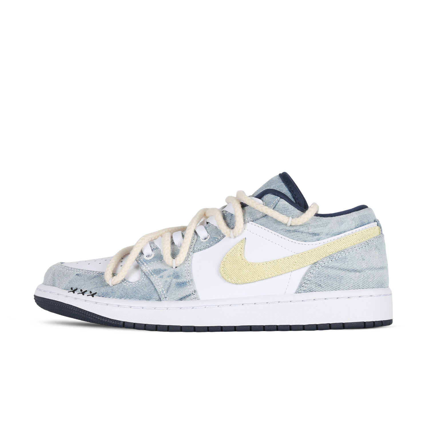 

Кроссовки Air Jordan 1 Vintage Basketball Shoes Men Low-top White/blue/beige, красный