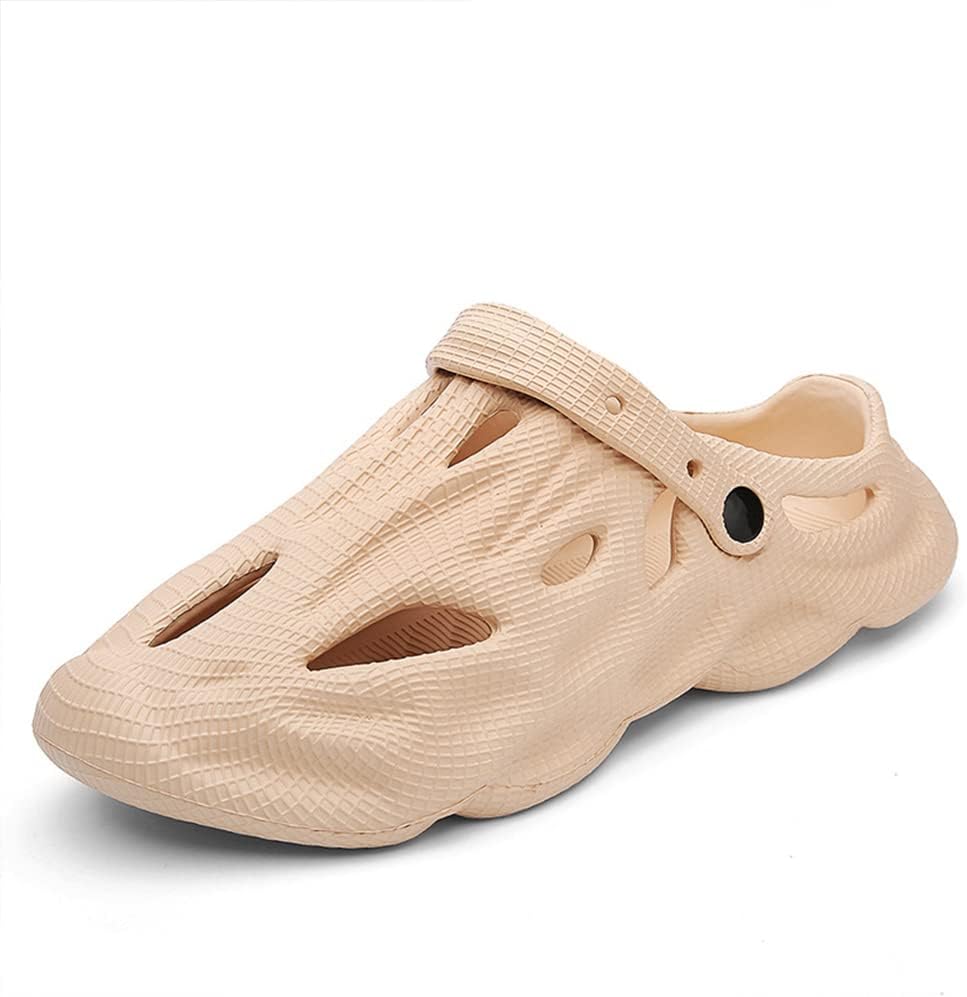 

Мужские сабо легкие садовые сандалии дышащие летние тапочки повседневные пляжные мюли Tangdao, хаки