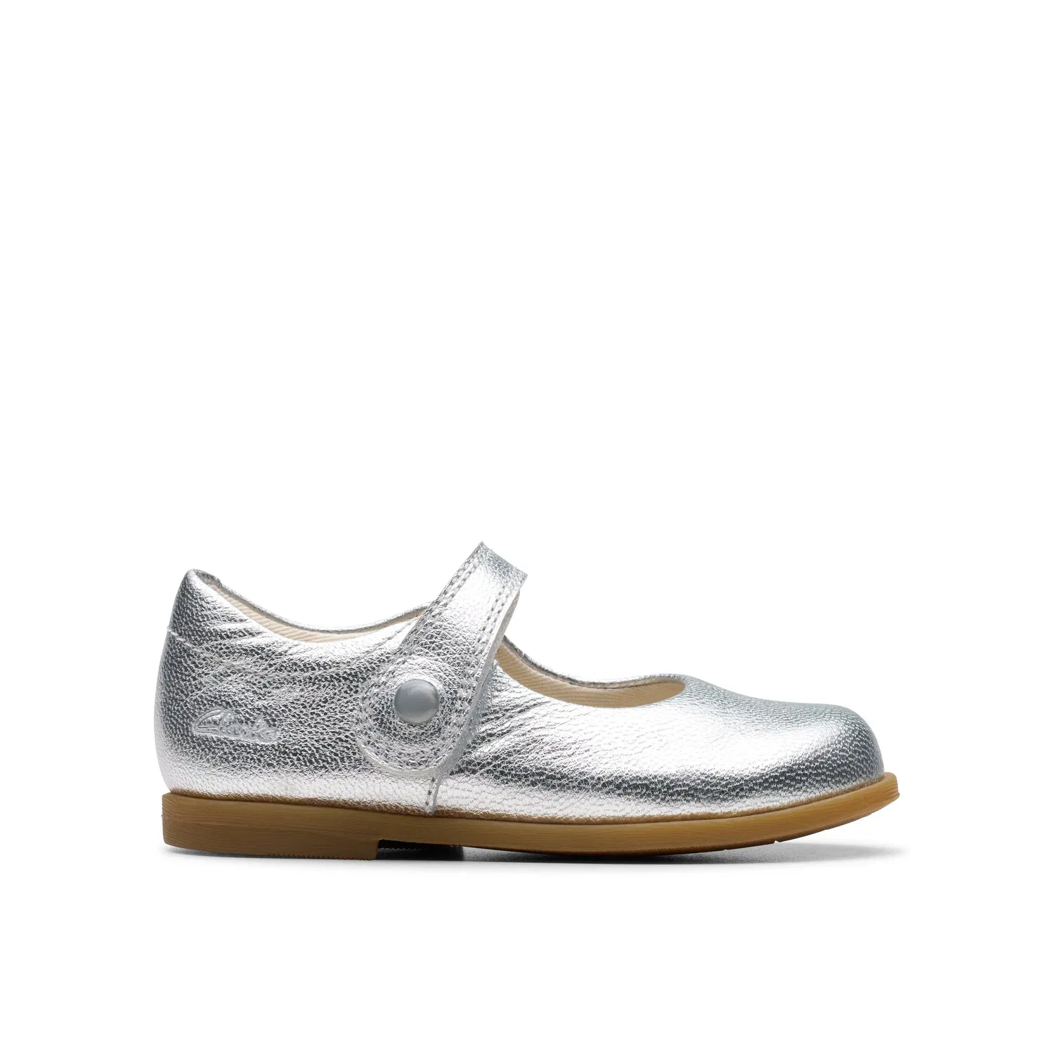 Туфли Mary Jane серебристые Clarks, золотой