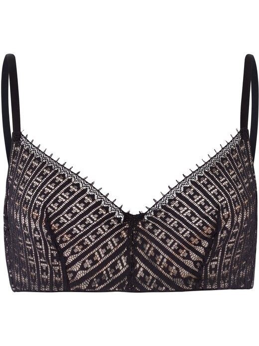 

Бюстгальтер на косточках, хеди Hanro, черный