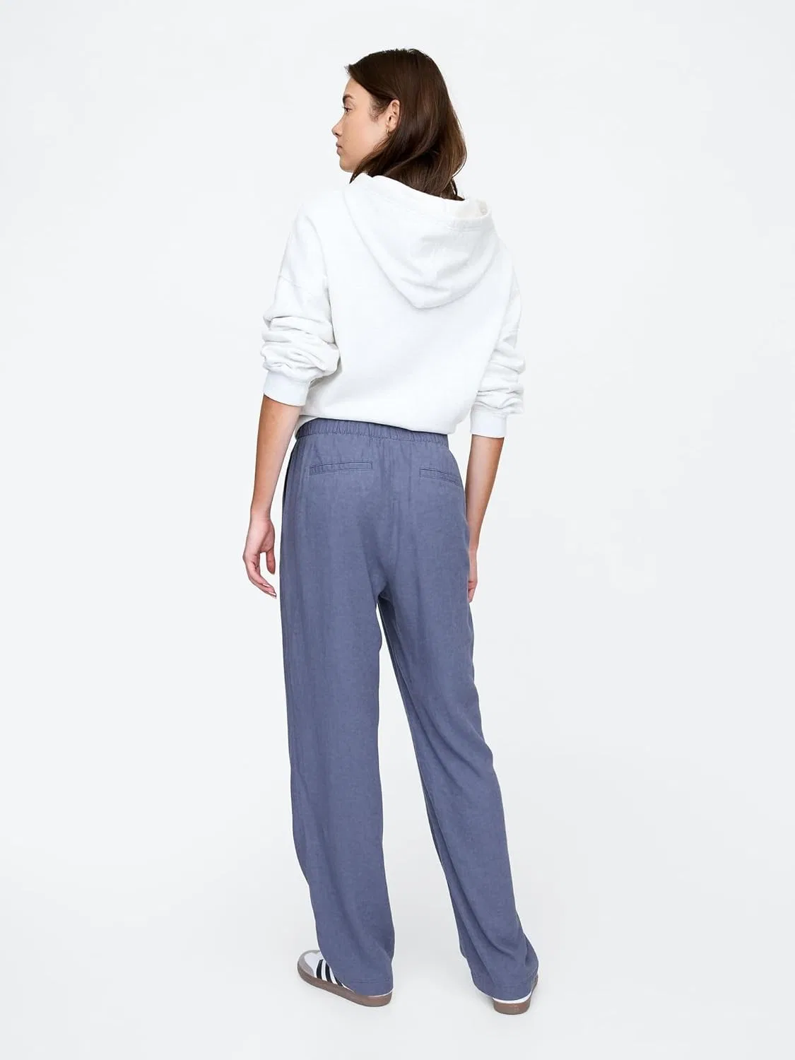 Женские льняные брюки Gap Easy Pant — фото 2