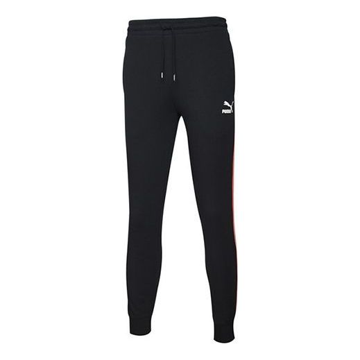 

Брюки sport track pants 'black white' Puma, черный