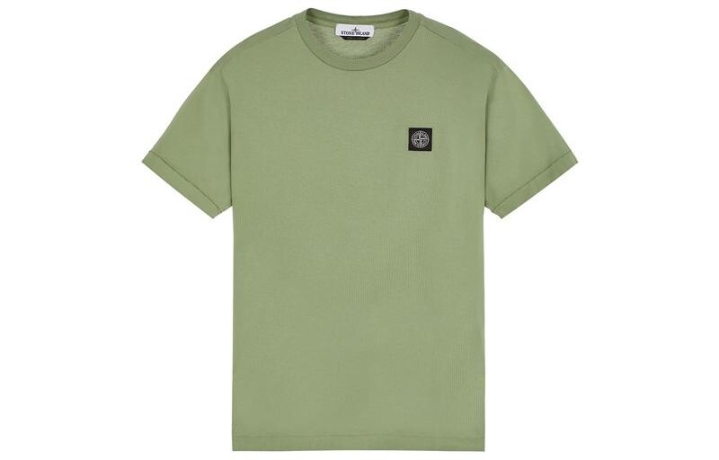 

Футболка с круглым вырезом и логотипом Stone Island, зеленый