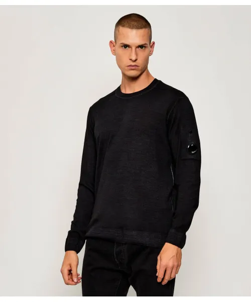 

Шерстяной свитер Regular fit C.P. Company, черный