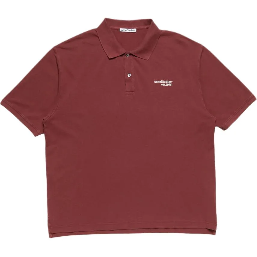 Acne Studios Футболка-поло мужская chestnut red