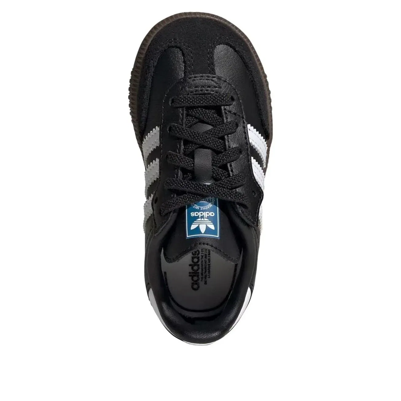 Кроссовки Adidas Samba OG Elastic Lace 'Black White' JQ3192, черный — фото 2