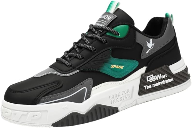 

Мужские кеды большого размера для скейтборда - повседневные кроссовки с широкой посадкой Fusecottc, черный