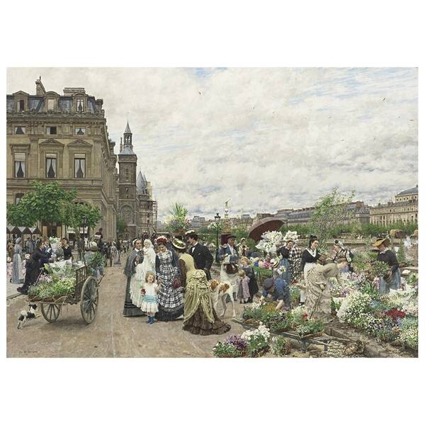 

Картина на холсте LegendArte Le Quai Aux Fleures, многоцветный