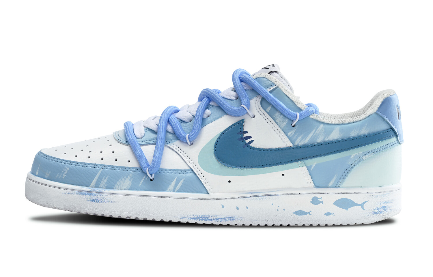 

Кроссовки для скейтбординга Court Vision 1, унисекс, низкие, синий/белый Nike