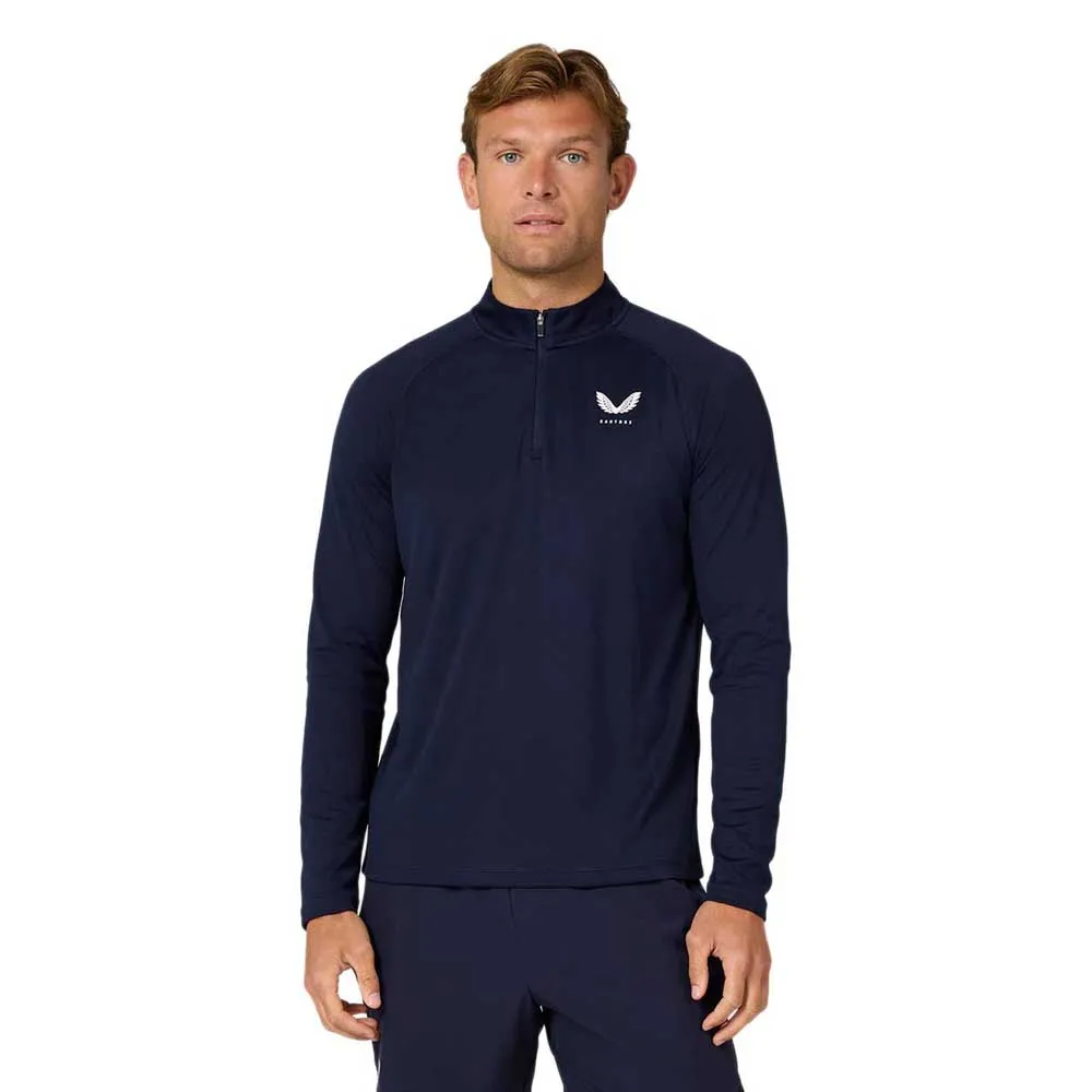 

Лонгслив Castore Adapt half zip, синий