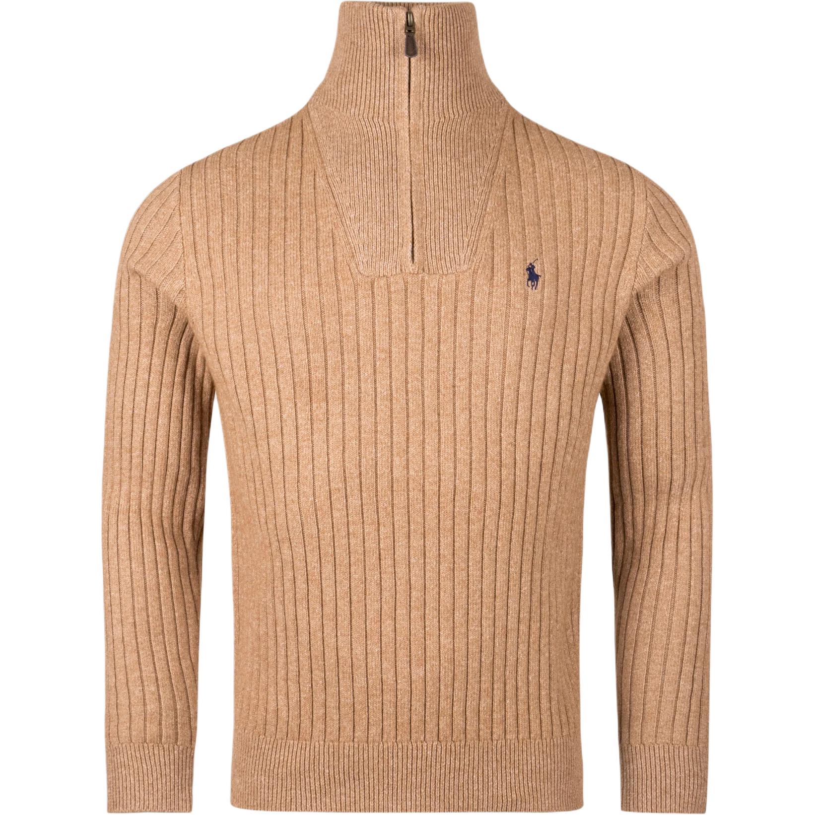 

Ребристый свитер Polo Ralph Lauren, camel