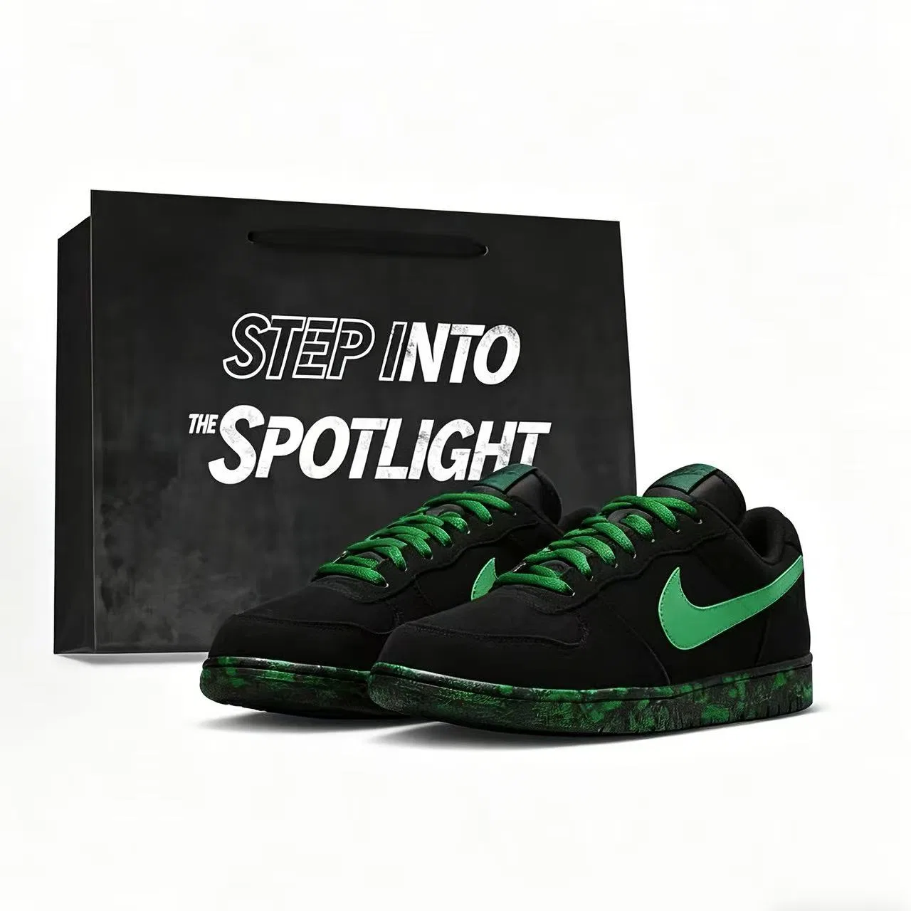 Кроссовки для скейтбординга Nike Big Coverage Black Green