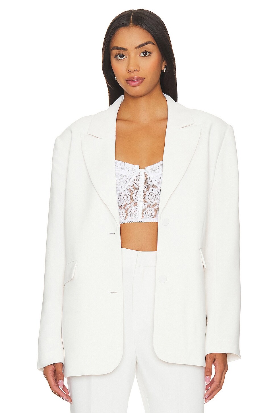 

Пиджак Good American Suiting Boyfriend, цвет Ivory001